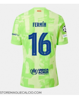 Barcelona Fermin Lopez #16 Maglia Gara Terza Repliche 2024-25